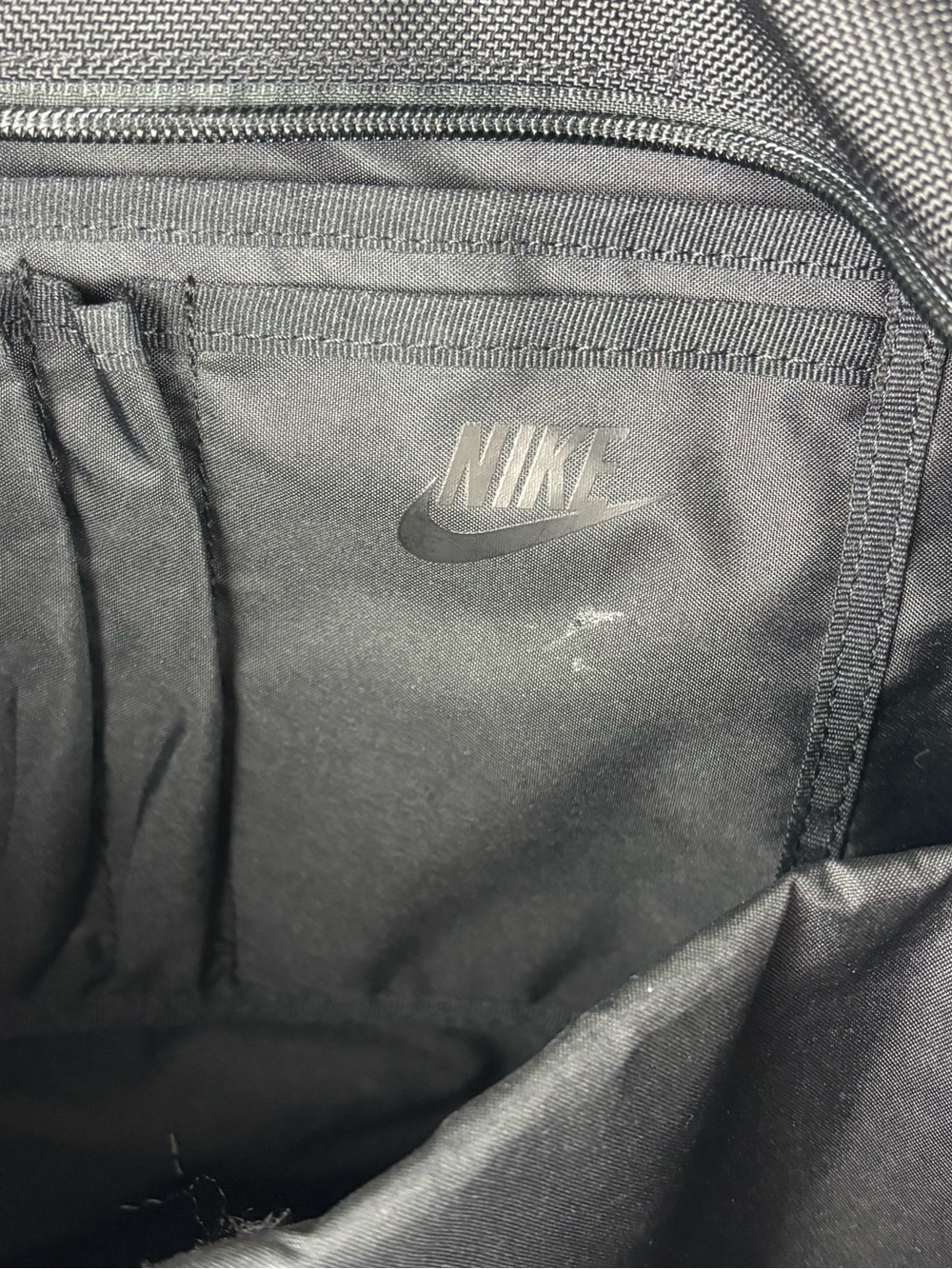 NIKE AF-1 RPM Black Military Loop Zip Top Tote Laptop Book Grocery Gym Carry Bag - Picture 5 of 8